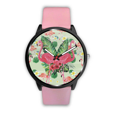 Watch Flamingo Pink And Flower Watch Mens 40Mm / Pink